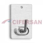 PERCHA ADHESIVA ACERO